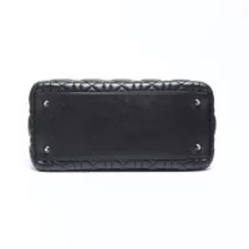 Christian Dior Lady Leather Shoulder Bag Black - Picture 8 of 13